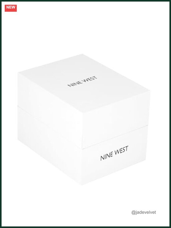 Nine West Women\'s Bracelet Watch - Silver-Tone Glitter Ombre Dial, Mineral main image 4